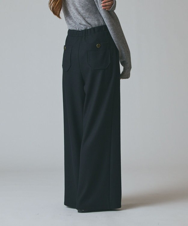 GRACE CONTINENTAL ウールジャージパンツ ブラック