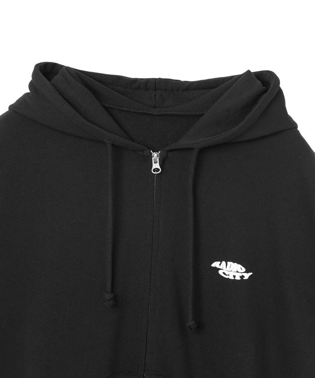 WEGO 【ユニセックス着用ITEM/MLサイズ展開】ノースリジップパーカー ブラック