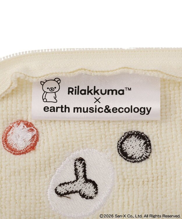 earth music&ecology 【予約】リラックマ×earth 2wayジップハンカチ B