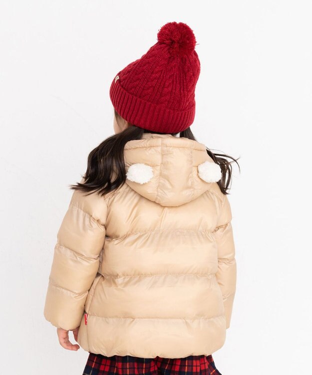 MIKI HOUSE HOT BISCUITS 【80-120cm】 高機能 グースリー素材 中綿ジャンパー ベージュ