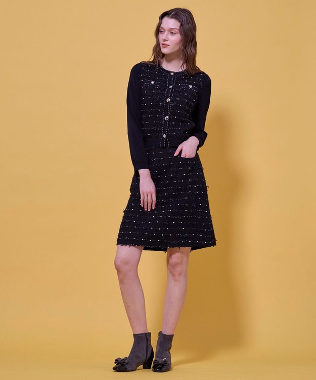 TOCCA 【八木アリサさん着用】【消臭】FLOWER HIDE AND SEEK スカート ブラック系