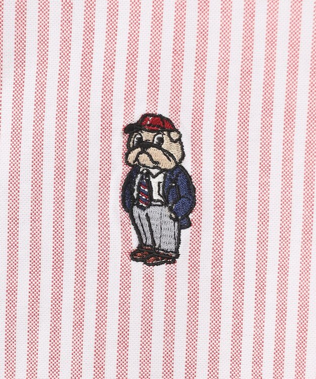 J.PRESS MEN 新デザイン【BULLDOG BOY】オックスフォード 半袖シャツ / B.D. レッド系1