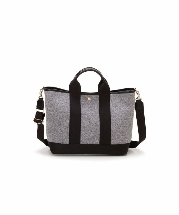 TOPKAPI 【Breath TOPKAPI】イタリアンフェルト ショルダー付 A4 トートバッグ L チャコールグレー