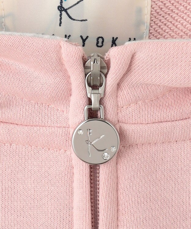 組曲 KIDS 【150-160cm】ドライコットン パーカー ピンク系