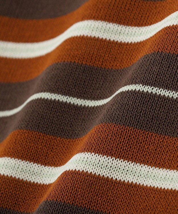 AMERICAN HOLIC 【PENNEY'S】レトロボーダー半袖ニット Orange
