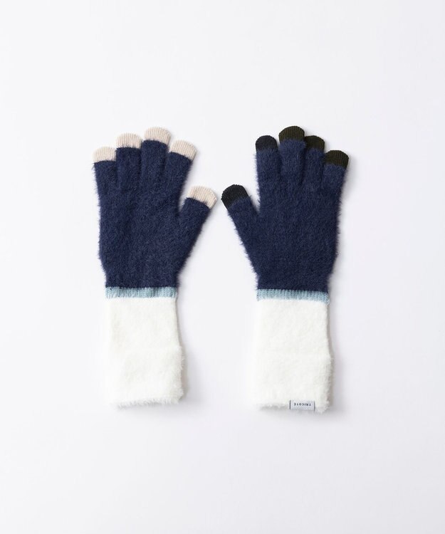 TRICOTE シャギーグローブ 39NAVY