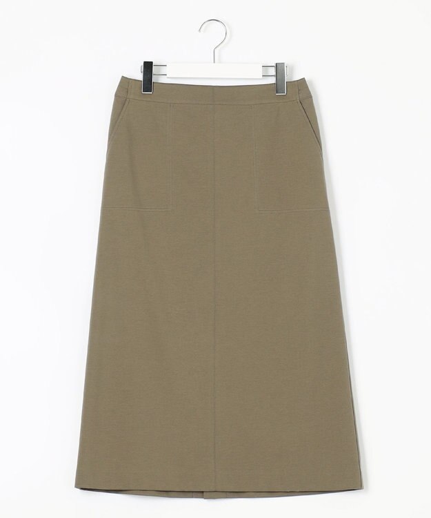 J.PRESS LADIES 【洗える】ライトカルゼハイゲージ スカート カーキ系