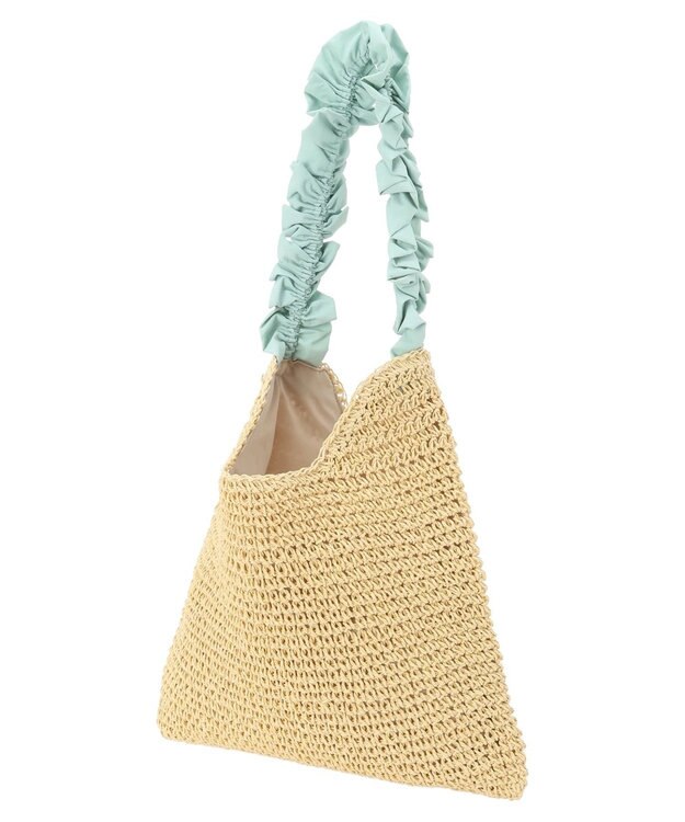 Green Parks ・ギャザーハンドルショルダーバッグ Mint Green