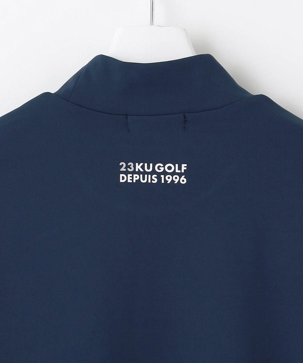 23区GOLF 【MEN】ストレッチモックネックシャツ ネイビー系