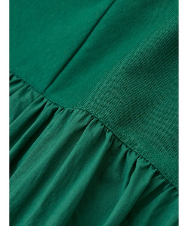Green Parks ナイロンドッキングロゴチュニック Green