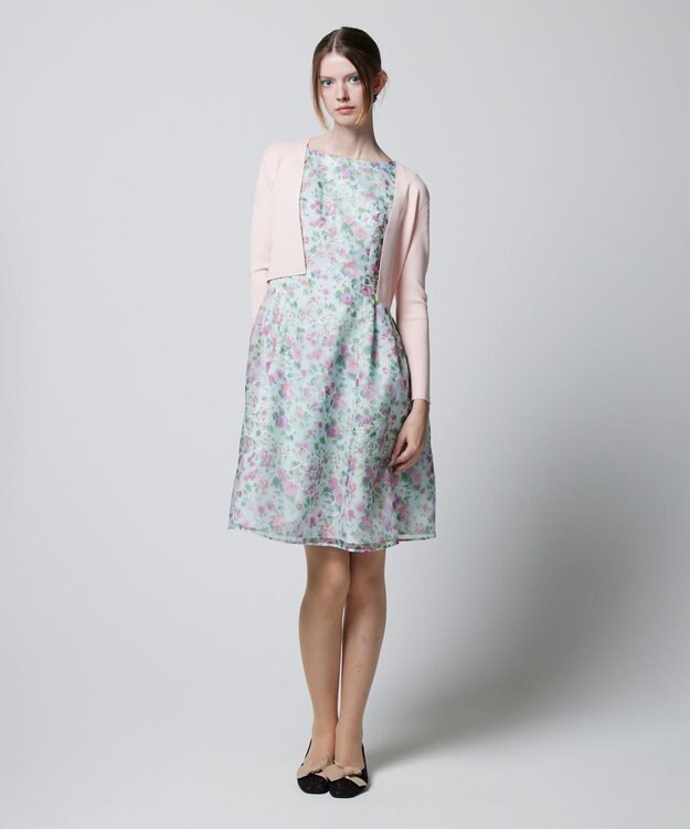 TOCCA 【消臭＆洗える】COMING UP ROSES ドレス グリーン系7