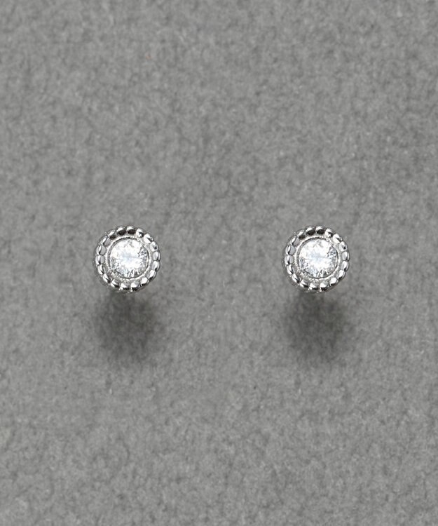 Phoebe 【金属アレルギー対応】プチシャイニングピアス　シルバー/サージカルステンレス シルバー