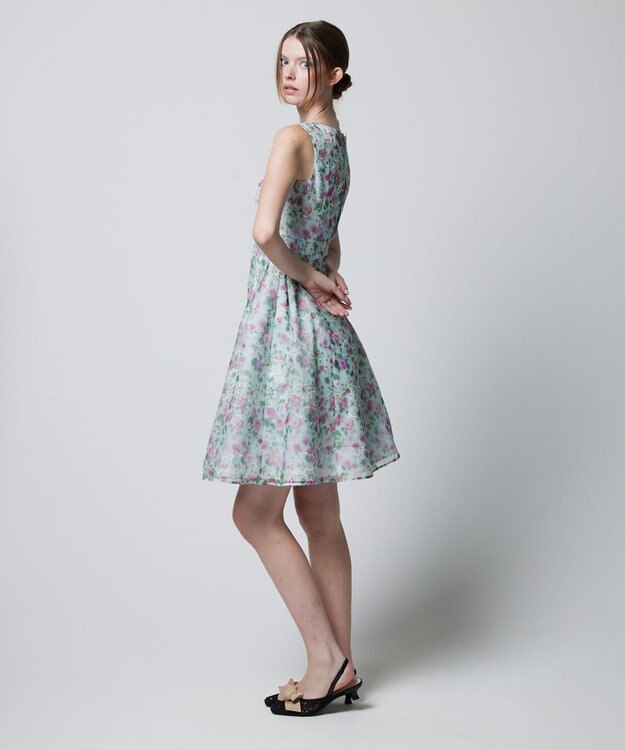 TOCCA 【消臭＆洗える】COMING UP ROSES ドレス グリーン系7