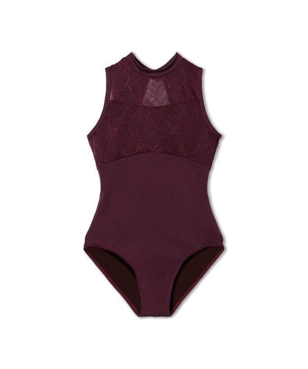 Chacott ハイネックレオタード プラム