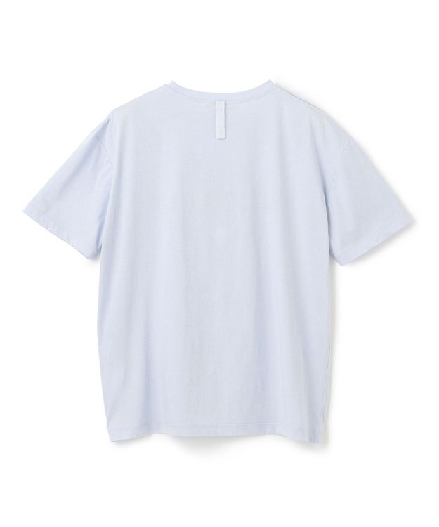 BEIGE， 【洗える】CASSIA / オリジナルロゴTシャツ Sax