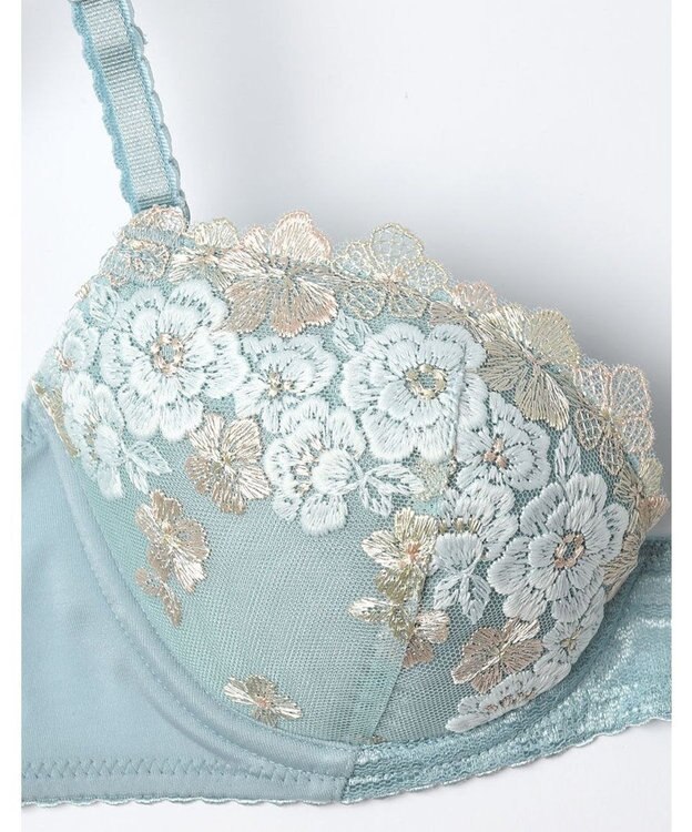 Wing 【ナチュラルアップブラ】 AA~Gカップ展開 ふっくら自然なまるみでバストアップ KB2060 ウイング／ワコール ターコイズ