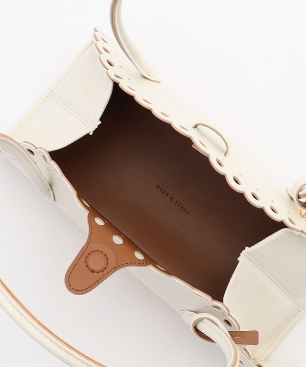 BEIGE， 【一部店舗限定】MARY AL TERNA / ENSOU ウルトラスエードハンドバック Ivory