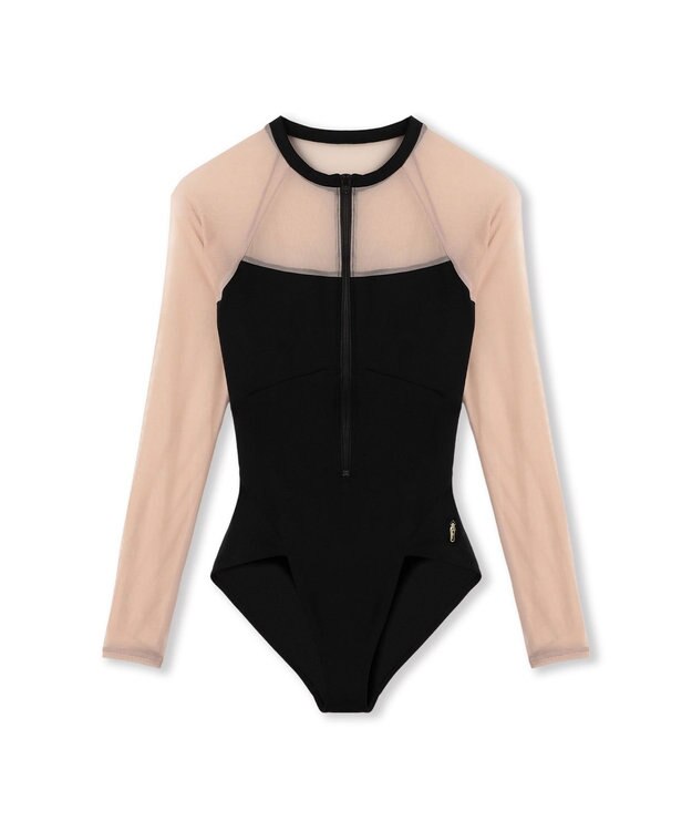 Chacott ロングスリーブレオタード ブラック