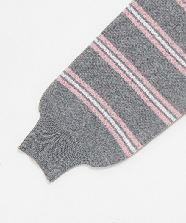 WEGO ポロニットプルオーバー グレーボーダー