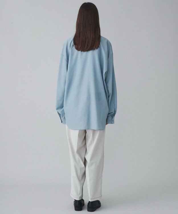 WEGO 【ユニセックス着用ITEM/SMLサイズ展開/冷房対策/紫外線対策】シアーBIGシャツ グリーン