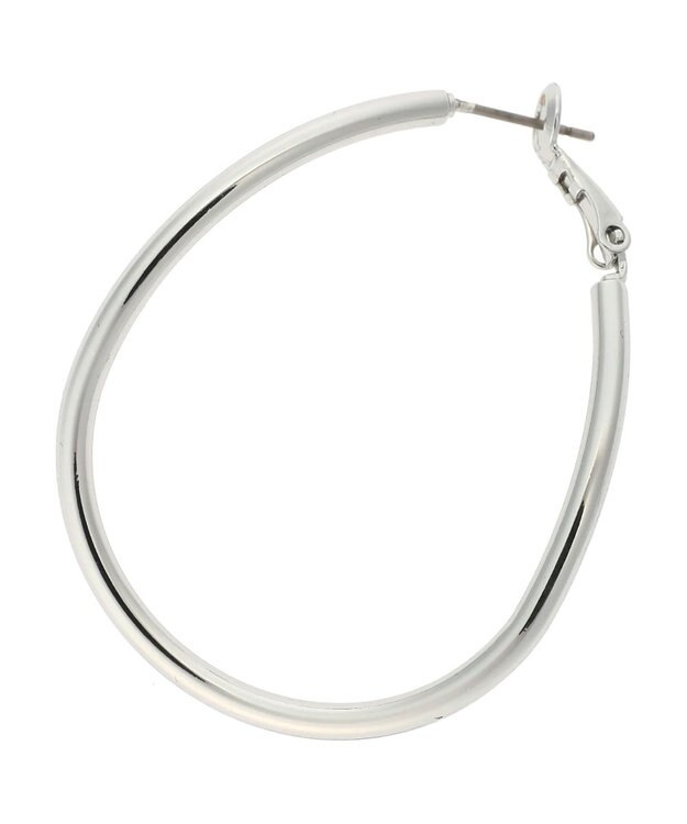 AMERICAN HOLIC 変形メタルフープピアス Silver