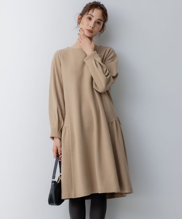 組曲 【WEB限定】ティアードリトルワンピース ベージュ系