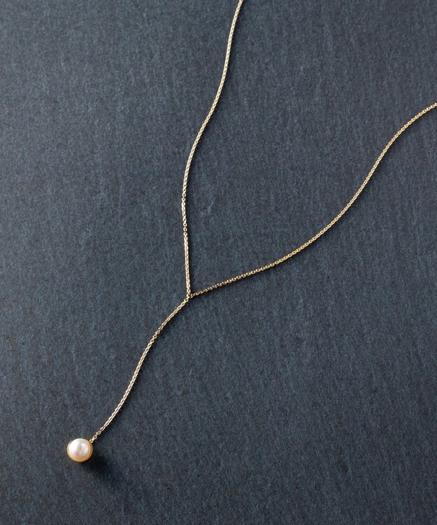 23区 アコヤパール ラリエット ネックレス ゴールド系