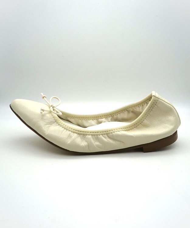 nouvelleRobe Oū 新色追加【本革・高反発】Pointed ポインテッドトゥ バレエシューズ アイボリー