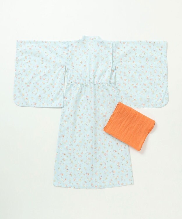 組曲 KIDS 【S-Lサイズ】SAKURA 浴衣 サックスブルー系5