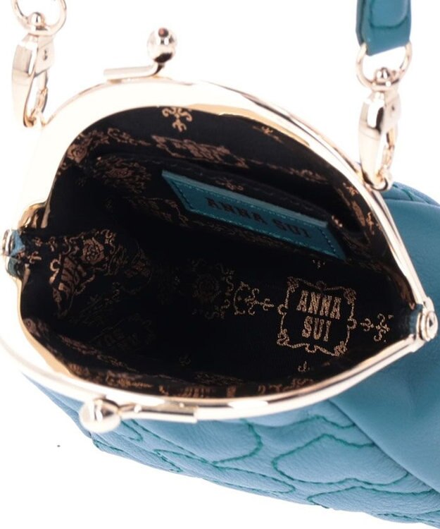 ANNA SUI ハピネス 口金ミニバッグ グリーン