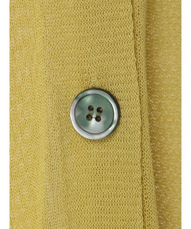 earth music&ecology 接触冷感シアーＢＩＧカーディガン Yellow