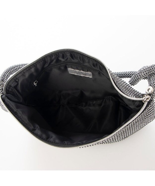 UNBILLION カシュカシュ cachecache / ラインストーン三日月ショルダー ブラック