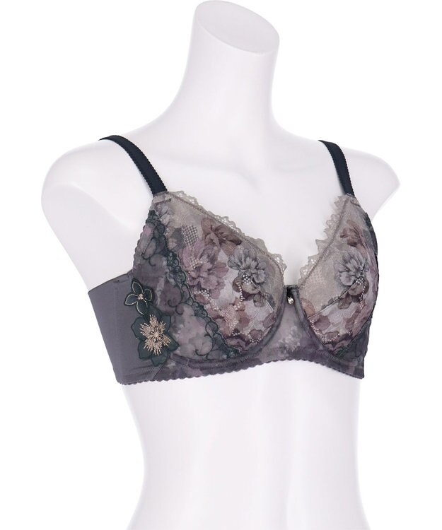 Wing ブラジャー 小さく見せるブラ Wing Lesiage 脇すっきり 背中すっきり 【2900シリーズ】 ブラ PB2901 ウイング／ワコール ダークブラウン