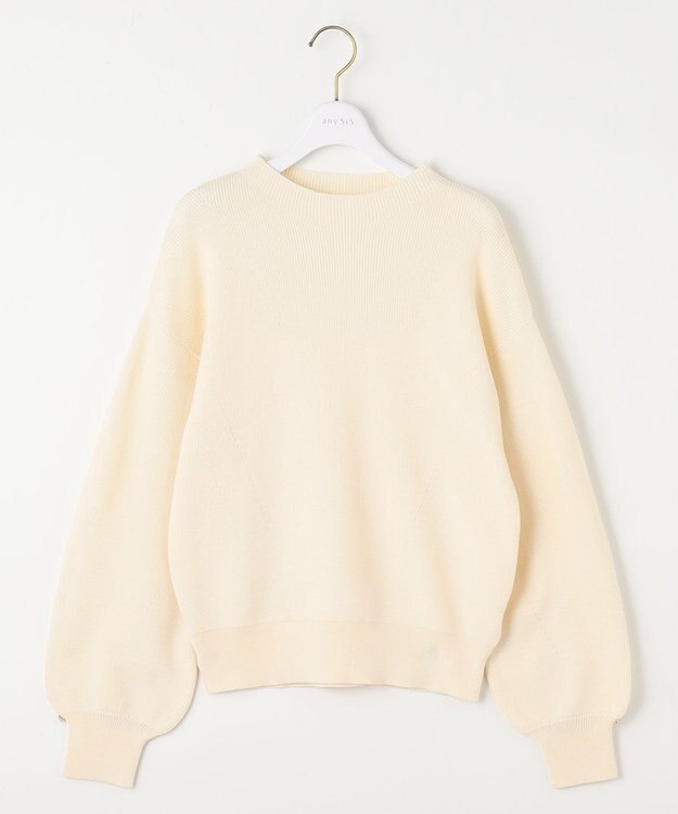 ANY SIS L 【洗える】着映えカラーニット アイボリー