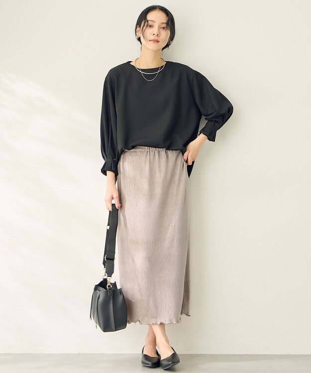 ANY コンフォータブルブラウス ブラック