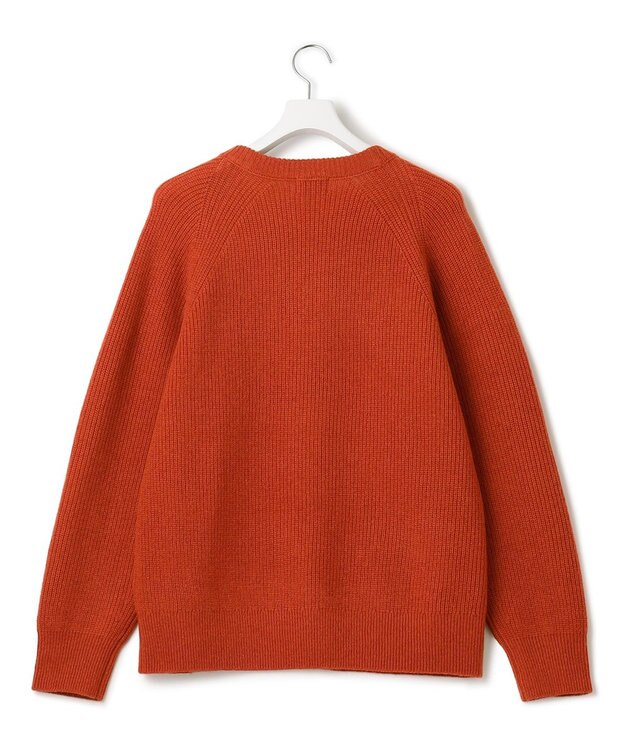 J.PRESS YORK STREET 【UNISEX】ウールカシミヤ クルーネックニット オレンジ系