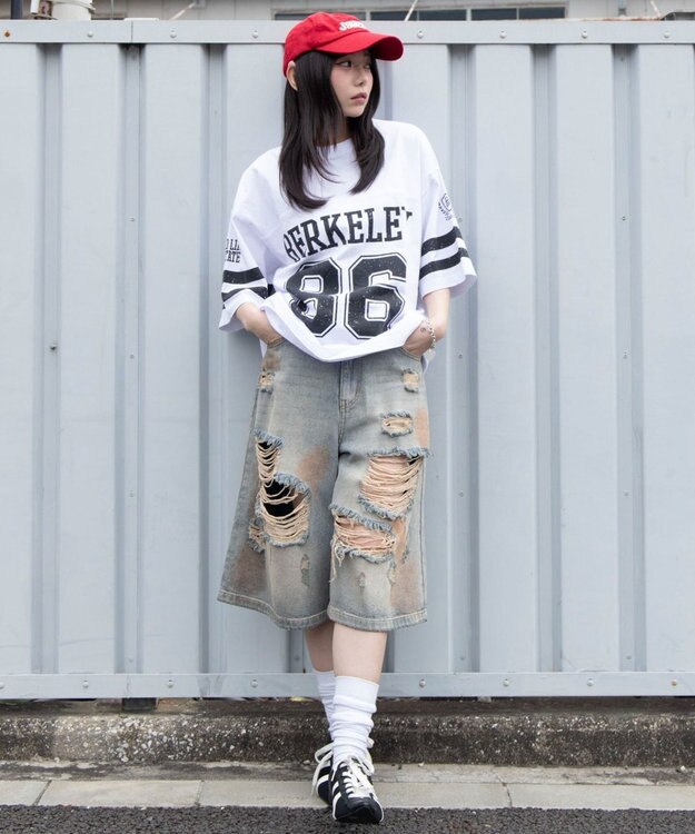 WEGO 【ユニセックス着用ITEM/MLサイズ展開】ナンバリングT（SS） ホワイト