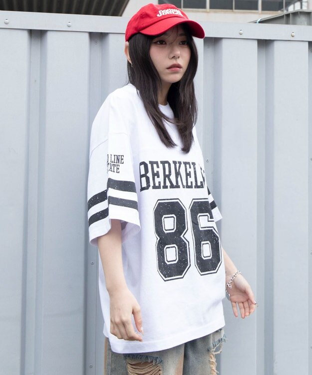 WEGO 【ユニセックス着用ITEM/MLサイズ展開】ナンバリングT（SS） ホワイト