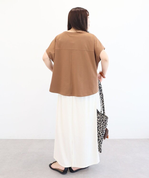 Green Parks 超冷感ドロストフレンチプルオーバー Camel
