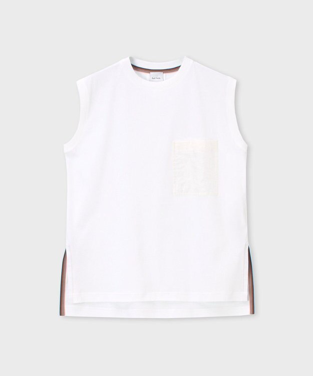 Paul Smith Signature Stripe ノースリーブ カットソ ホワイト