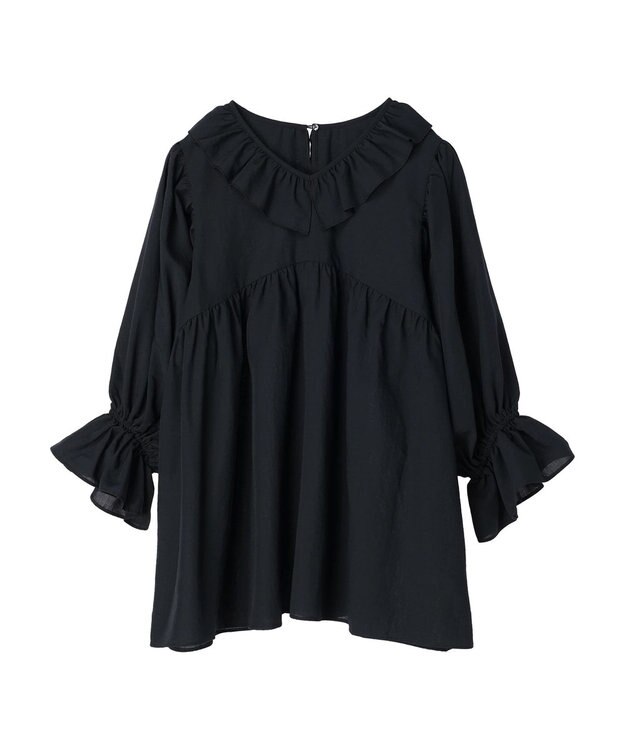 Green Parks キャンディスリーブブラウスチュニック Black