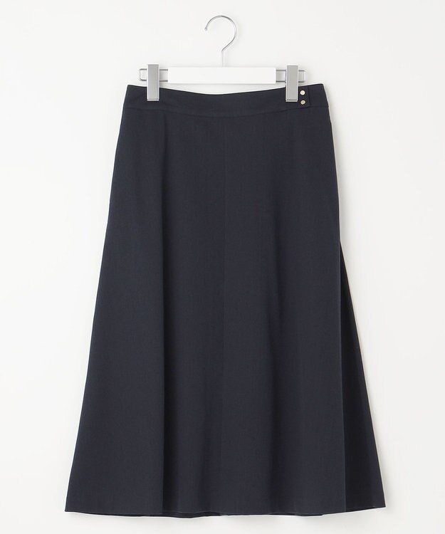 J.PRESS LADIES L 【洗える・セットアップ対応】Tricot フレア スカート ネイビー系