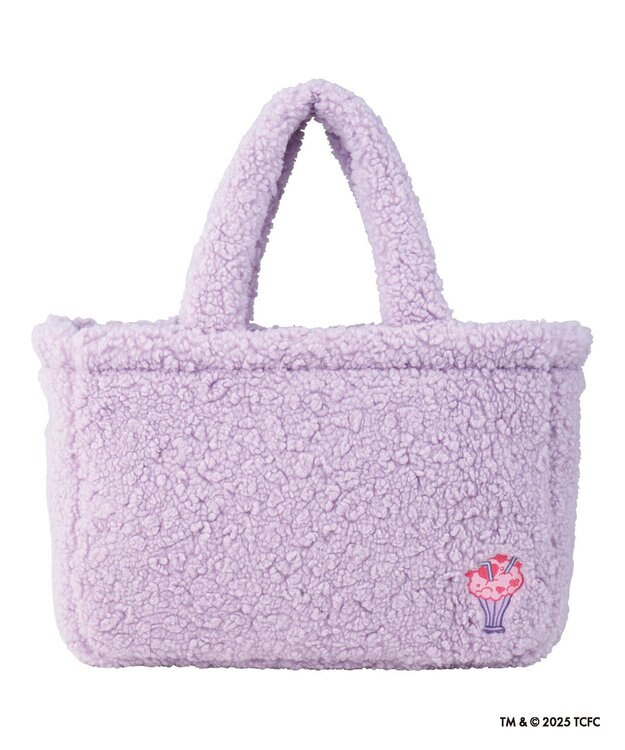 MOONBAT Care Bears(ケアベア) ボアバッグ B4サイズ 手洗い可能 ファイファー ライトパープル