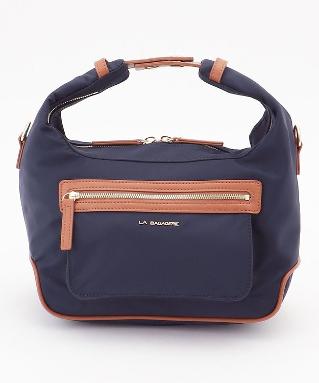 LA BAGAGERIE ループ2WAYショルダーバッグ　SSサイズ ネイビー