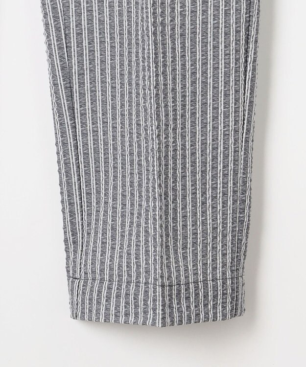 23区GOLF 【MEN】【撥水・ストレッチ】サッカーストライプ フルレングスパンツ ライトグレー系2