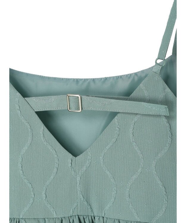 Green Parks ・ＥＬＥＮＣＡＲＥ　ＤＵＥ　ジャカードキャミワンピ Green