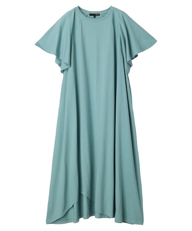 Green Parks ・ＳＵＧＡＲ　ＳＰＯＯＮ　カットアシメヘムワンピース Blue