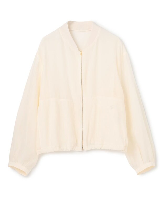 BEIGE， SERAPHIN / ライトシアーギャザー ブルゾン Ecru