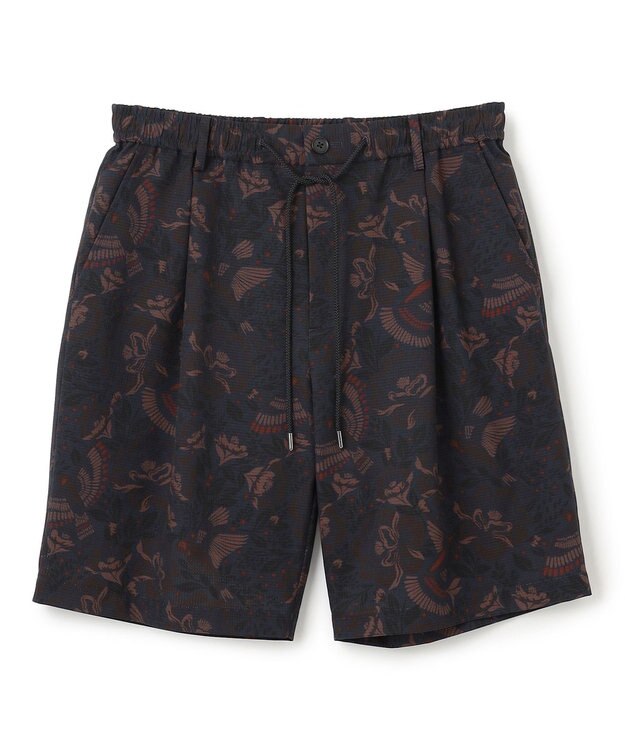 JOSEPH HOMME 新柄【洗える/ストレッチ/シワになりにくい】クールドッツストレッチ メキシカントプリント ショートパンツ/ BERMUDA ダークブラウン系5