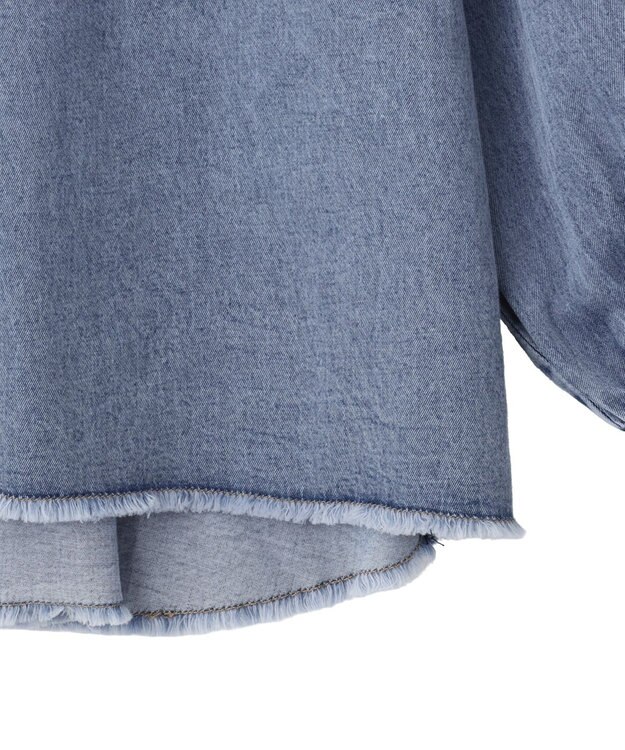 earth music&ecology 【予約】ウエスタンデニムシャツ ライトインディゴ